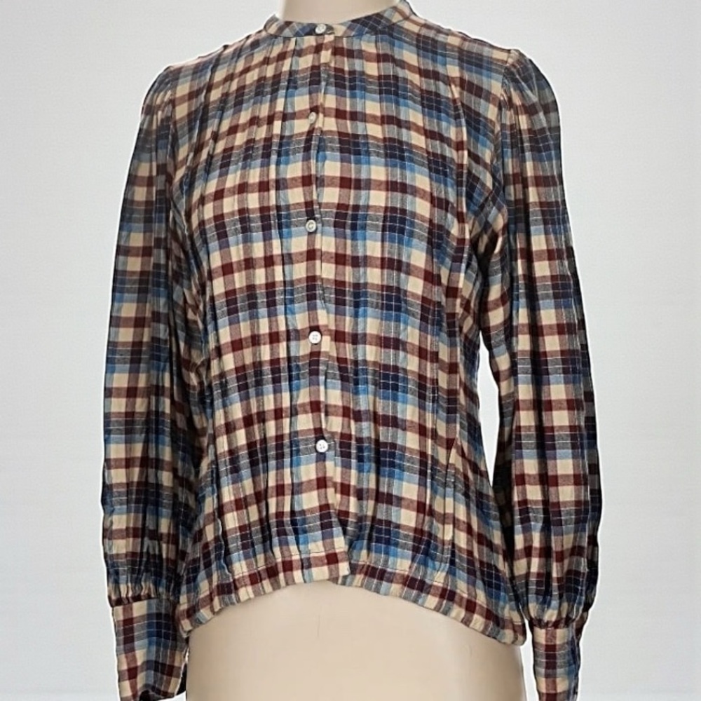 DÔEN Harlow Blouse in Belleville Plaid | XS - Picture 10 of 12